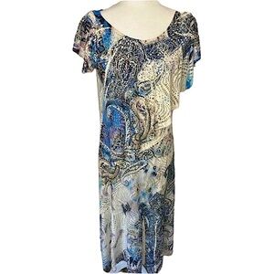 Reba‎ Mcentire Music Festival Sundance Style Netted Flowy Dress Ladies XL